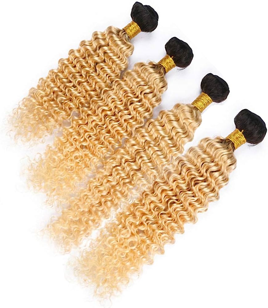 BK House of Hair 1 Bundle Peruvian Deep Wave 1b/613 Human Hair Extensions