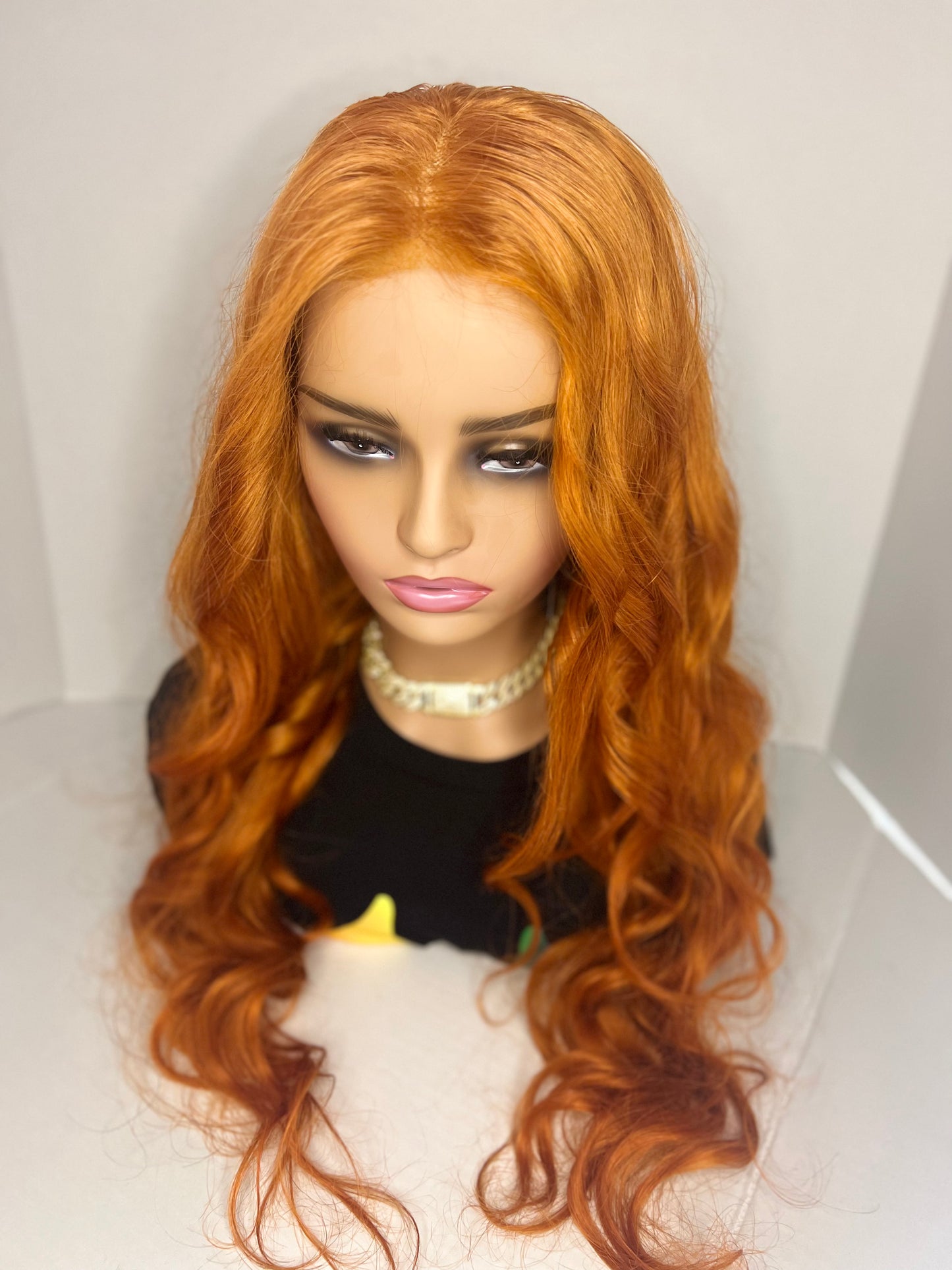 BK House of Hair Peruvian Body Wave in Burnt Orange 13 x 6 HD LACE Wig