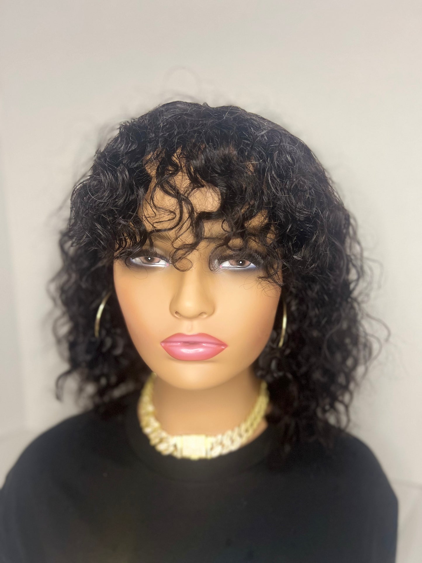 BK House of Hair Peruvian Egg curl No Lace Wig