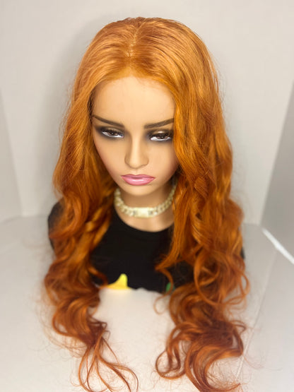 BK House of Hair Peruvian Body Wave in Burnt Orange 13 x 6 HD LACE Wig