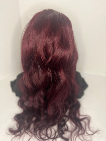 BK House of Hair Peruvian Burgundy Body Wave 13x6 HD Lace Wig